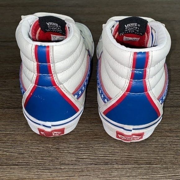 Vans Sk8-Hi Americana True WHITE RACING RED - Picture 4 of 7